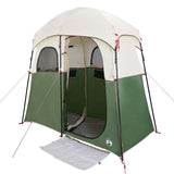 vidaXL Shower Tent 2-Person Green Waterproof