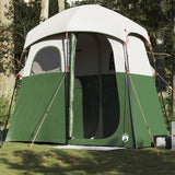 vidaXL Shower Tent 2-Person Green Waterproof