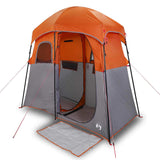 vidaXL Shower Tent 2-Person Grey and Orange Waterproof