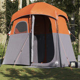 vidaXL Shower Tent 2-Person Grey and Orange Waterproof