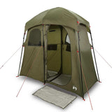 vidaXL Shower Tent 2-Person Olive Green Waterproof