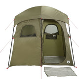 vidaXL Shower Tent 2-Person Olive Green Waterproof