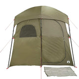 vidaXL Shower Tent 2-Person Olive Green Waterproof