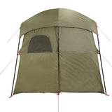 vidaXL Shower Tent 2-Person Olive Green Waterproof