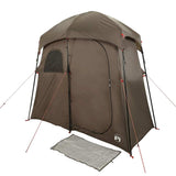 vidaXL Shower Tent 2-Person Brown Waterproof