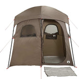 vidaXL Shower Tent 2-Person Brown Waterproof