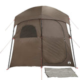 vidaXL Shower Tent 2-Person Brown Waterproof