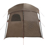 vidaXL Shower Tent 2-Person Brown Waterproof