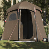 vidaXL Shower Tent 2-Person Brown Waterproof