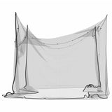 vidaXL Mosquito Net for Indoor Outdoor 156 Mesh Black 300x300x200 cm