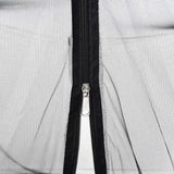 vidaXL Mosquito Net for Umbrella 220 Mesh Black ?300x230 cm