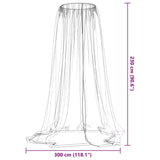 vidaXL Mosquito Net for Umbrella 220 Mesh Black ?300x230 cm