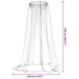 vidaXL Mosquito Net for Umbrella 220 Mesh Black ?330x250 cm