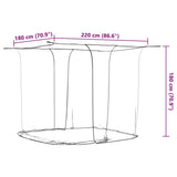 vidaXL Hanging Mosquito Net 156 Mesh White 220x180x180 cm