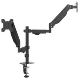 vidaXL Dual Monitor Arm for Max 27 Inch Screen VESA 75/100 mm 20 kg