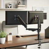 vidaXL Dual Monitor Arm for Max 27 Inch Screen VESA 75/100 mm 20 kg