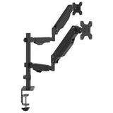 vidaXL Dual Monitor Arm for Max 27 Inch Screen VESA 75/100 mm 20 kg