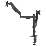 vidaXL Dual Monitor Arm for Max 27 Inch Screen VESA 75/100 mm 20 kg