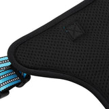 vidaXL Dog Harness with Reflective Stripes Adjustable Blue L