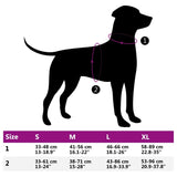 vidaXL Dog Harness with Reflective Stripes Adjustable Pink L