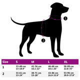 vidaXL Dog Harness with Reflective Stripes Adjustable Black XL