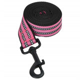 vidaXL Dog Harness with Lead & Collar Adjustable Pink M