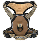 vidaXL Dog Harness with Lead & Collar Adjustable Brown L