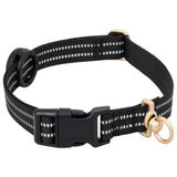 vidaXL Dog Harness with Lead & Collar Adjustable Black XL