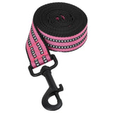 vidaXL Dog Harness with Lead & Collar Adjustable Pink XL