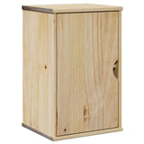 vidaXL Bathroom Wall Cabinet OTTA 35x30x55 cm Solid Wood Pine