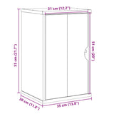 vidaXL Bathroom Wall Cabinet OTTA 35x30x55 cm Solid Wood Pine