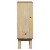 vidaXL Bathroom Cabinet OTTA 35x30x90 cm Solid Wood Pine