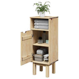 vidaXL Bathroom Cabinet OTTA 35x30x90 cm Solid Wood Pine