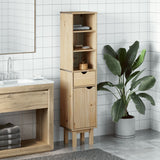 vidaXL Bathroom Cabinet OTTA 35x30x159 cm Solid Wood Pine