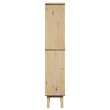 vidaXL Bathroom Cabinet OTTA 35x30x159 cm Solid Wood Pine