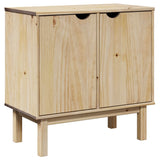 vidaXL Hallway Cabinet OTTA 75x40x75 cm Solid Wood Pine