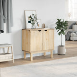 vidaXL Hallway Cabinet OTTA 75x40x75 cm Solid Wood Pine