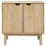 vidaXL Hallway Cabinet OTTA 75x40x75 cm Solid Wood Pine