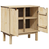 vidaXL Hallway Cabinet OTTA 75x40x75 cm Solid Wood Pine