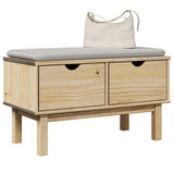 vidaXL Hallway Bench OTTA 80x40x45 cm Solid Wood Pine