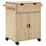 vidaXL Kitchen Trolley OTTA 71x45x80 cm Solid Wood Pine