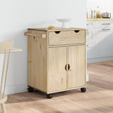 vidaXL Kitchen Trolley OTTA 71x45x80 cm Solid Wood Pine