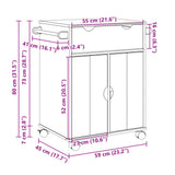 vidaXL Kitchen Trolley OTTA 71x45x80 cm Solid Wood Pine