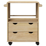 vidaXL Kitchen Trolley OTTA 71x45x80 cm Solid Wood Pine