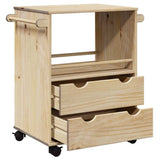 vidaXL Kitchen Trolley OTTA 71x45x80 cm Solid Wood Pine