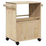 vidaXL Kitchen Trolley OTTA 71x45x80 cm Solid Wood Pine