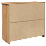 vidaXL Sideboard with Drawers Panama 93x40x80 cm Solid Wood Pine