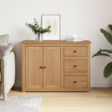 vidaXL Sideboard with Drawers Panama 112x40x80 cm Solid Wood Pine