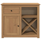 vidaXL Sideboard with Drawer Panama 93x40x80 cm Solid Wood Pine