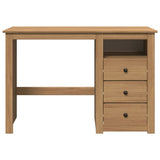 vidaXL Desk Panama 112x45x75 cm Solid Wood Pine